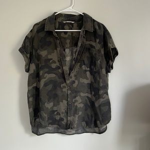 Camo button up shirt